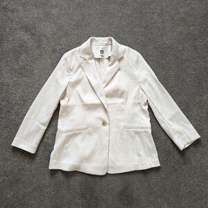 Anne Klein blazer suit jacket golden button women's size Medium NEW